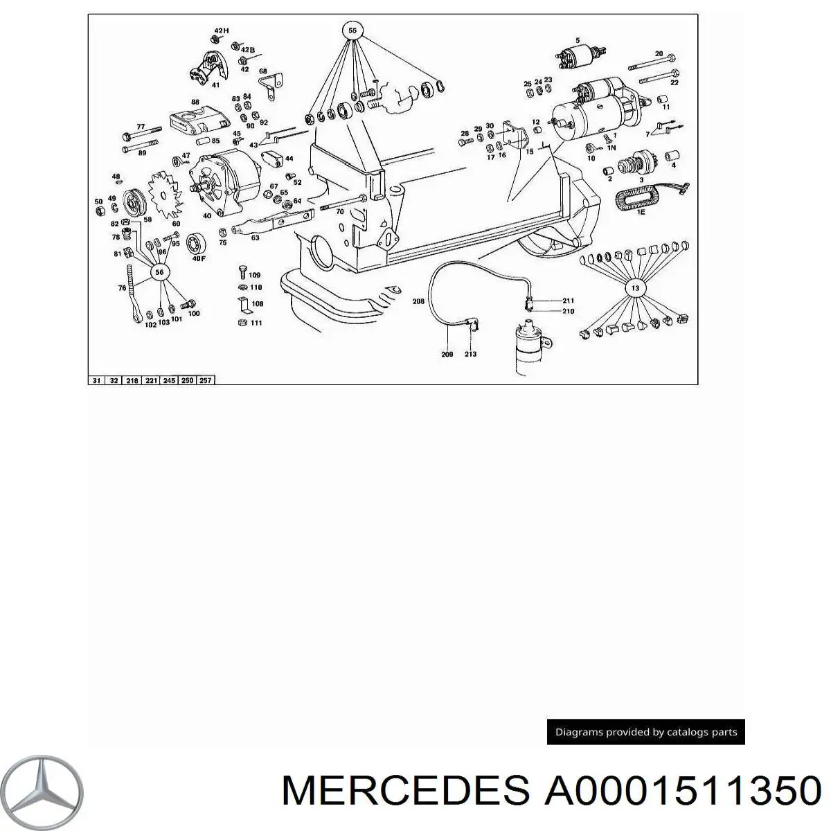 Comprar A0001511350 Mercedes Buje de arranque