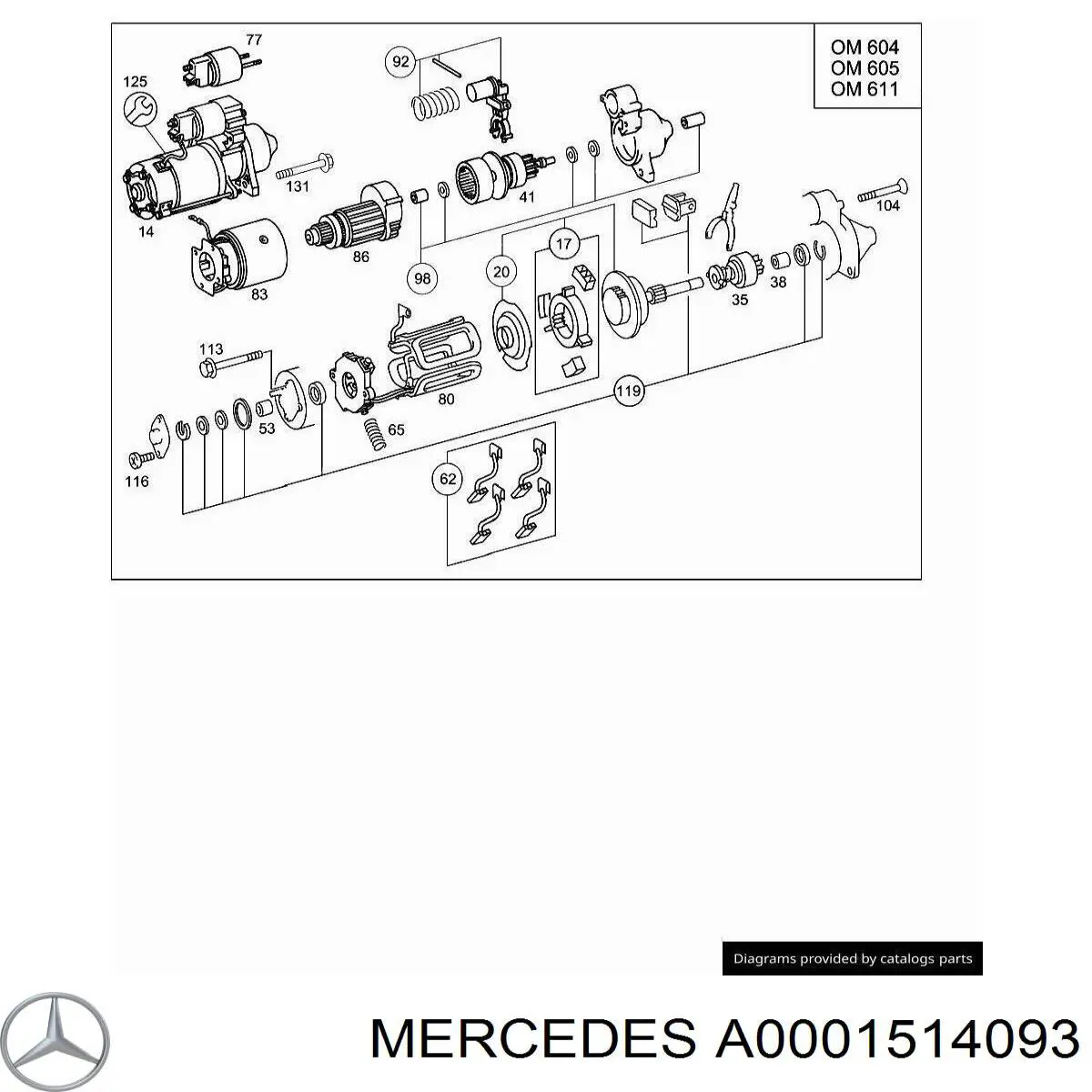 Kit de reparación, Motor de arranque Renault 21 furgoneta (S48) (1986 - 1994) precio, desde 3,76 USD