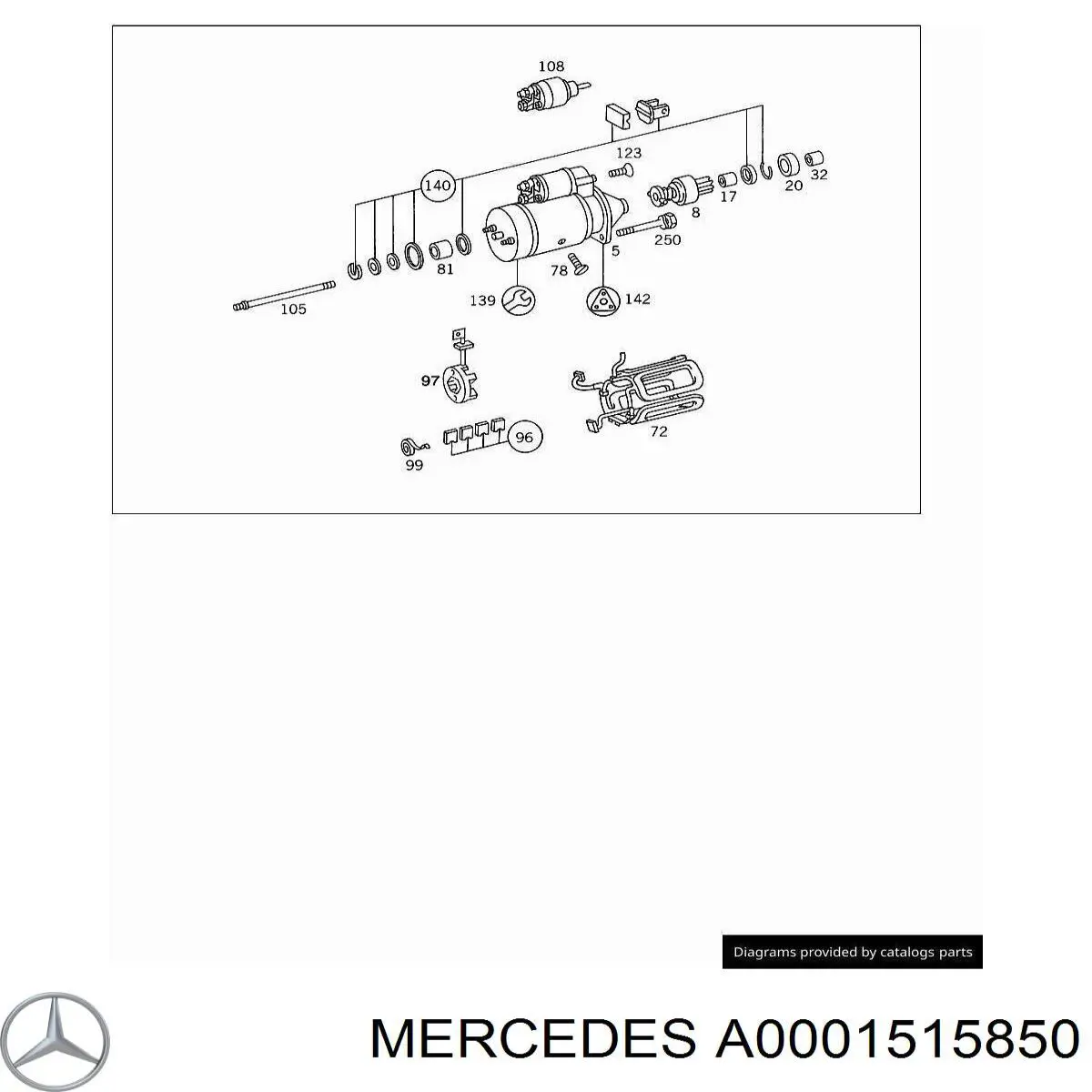 Mercedes A0001515850 precio, desde 13,96 EUR
