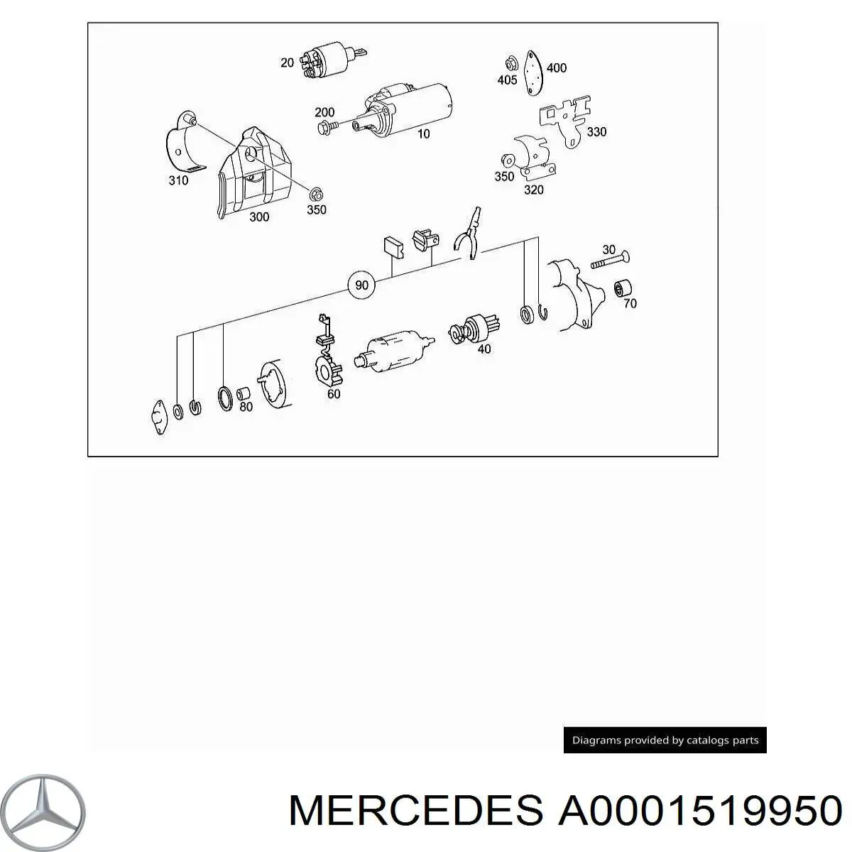 Buje de arranque Mercedes A0001519950 precio, desde 1,09 EUR