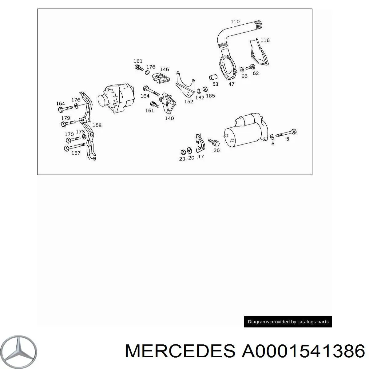  Mercedes A0001540386 precio, desde 69,20 EUR