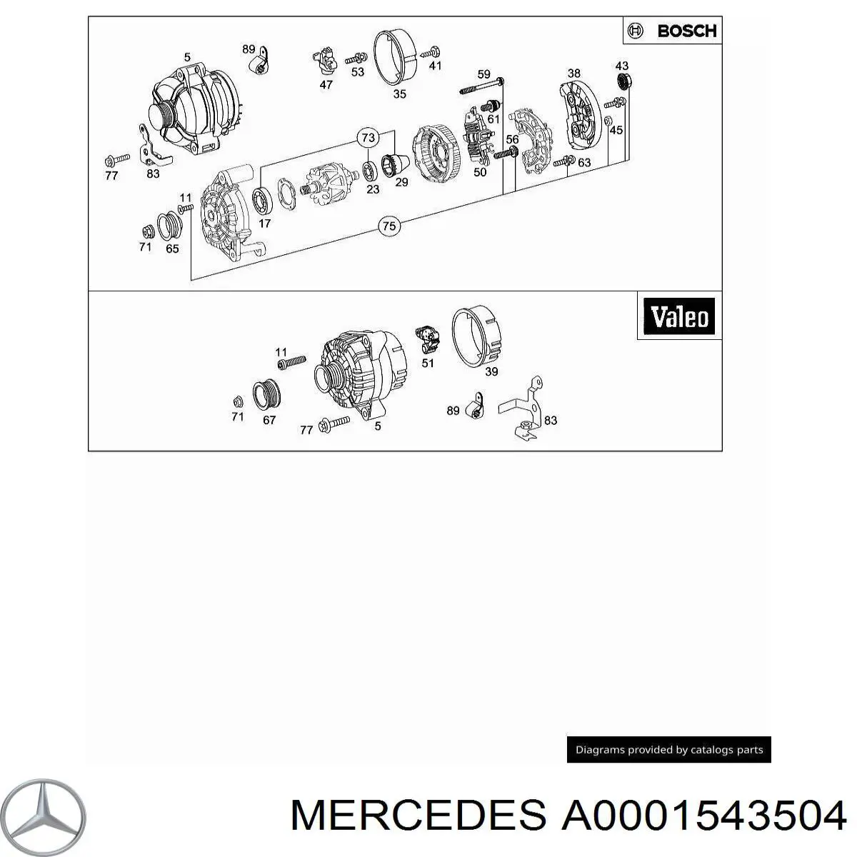 A0001543504 Mercedes 