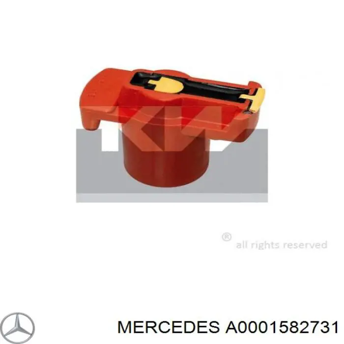 A0001582731 Mercedes rotor del distribuidor de encendido