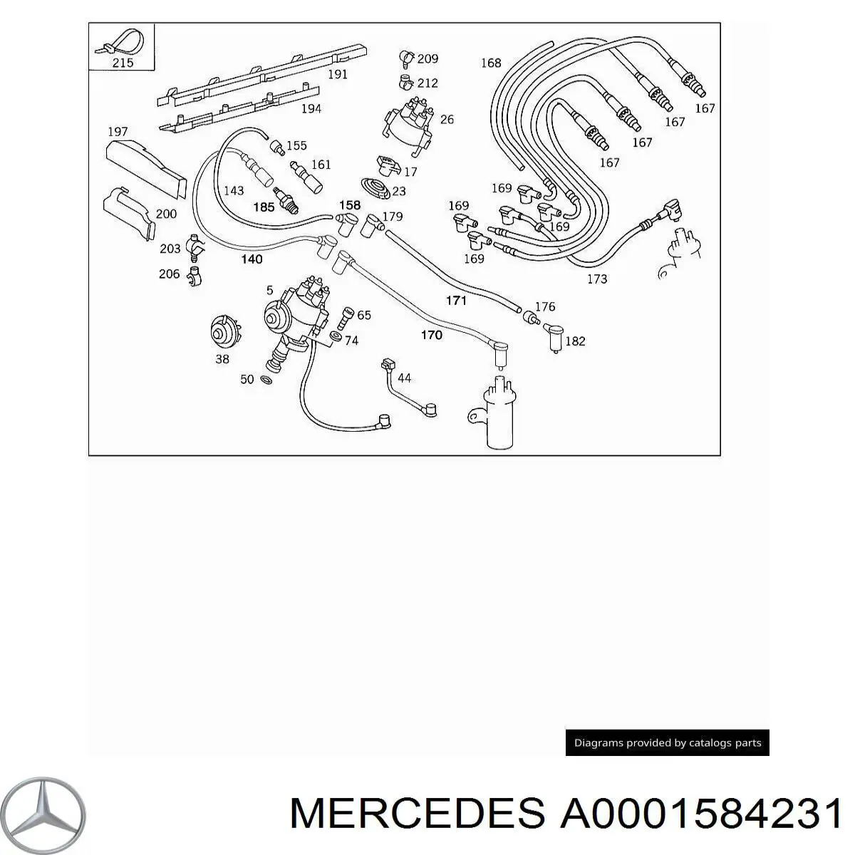 Rotor del distribuidor de encendido Mercedes A0001584231 precio, desde 2,86 EUR