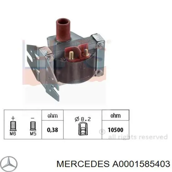 Comprar A0001585403 Mercedes Bobina