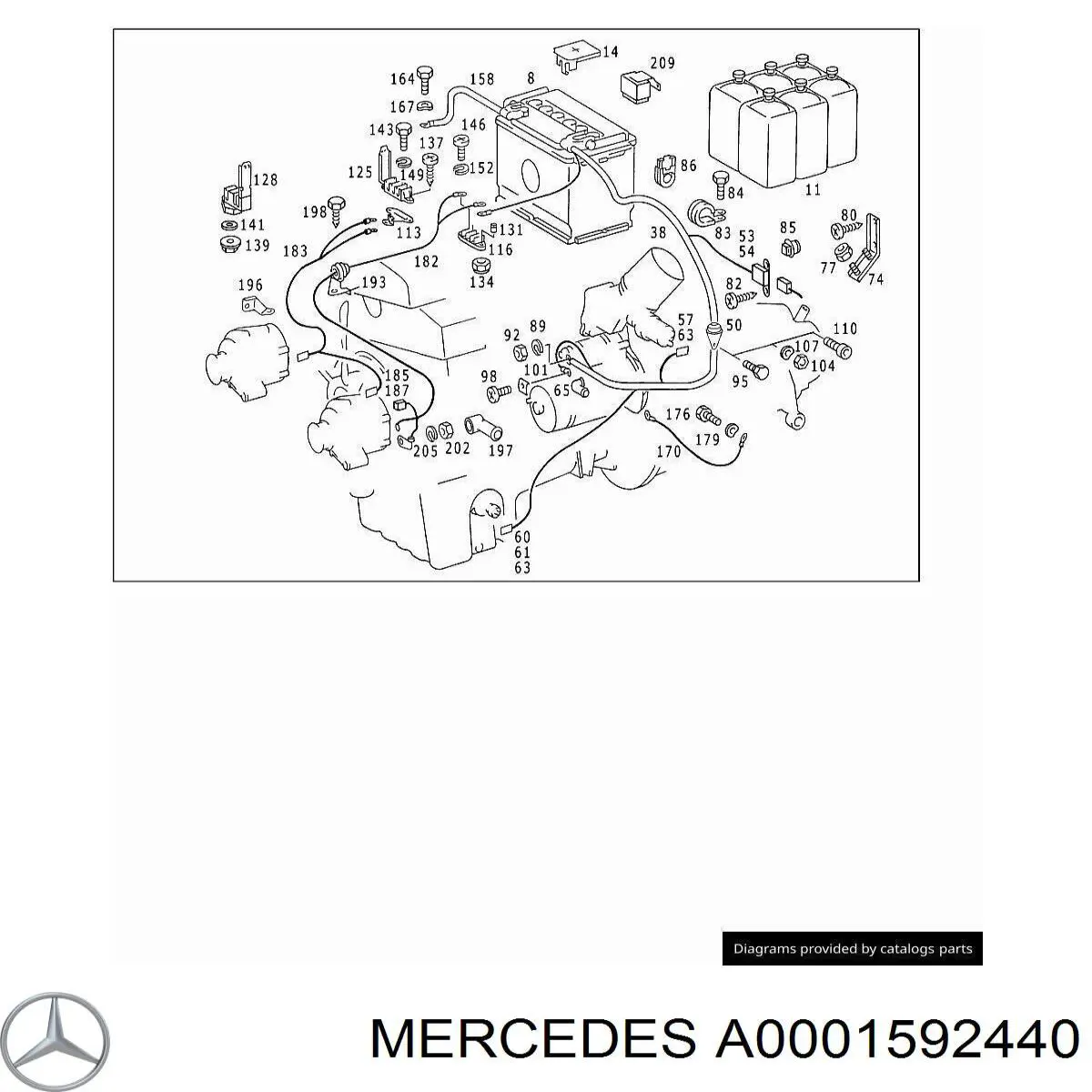  Mercedes A0001592440 precio, desde 12,01 EUR