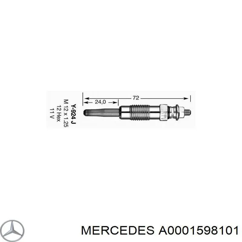 Bujía de precalentamiento A0001598101 Mercedes