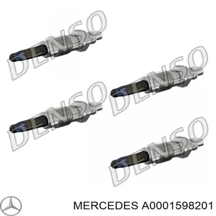 A0001598201 Mercedes bujía de precalentamiento