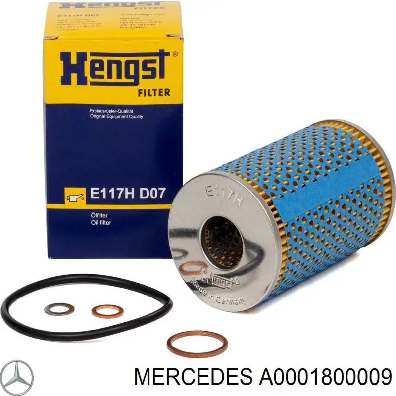 A0001800009 Mercedes filtro de aceite