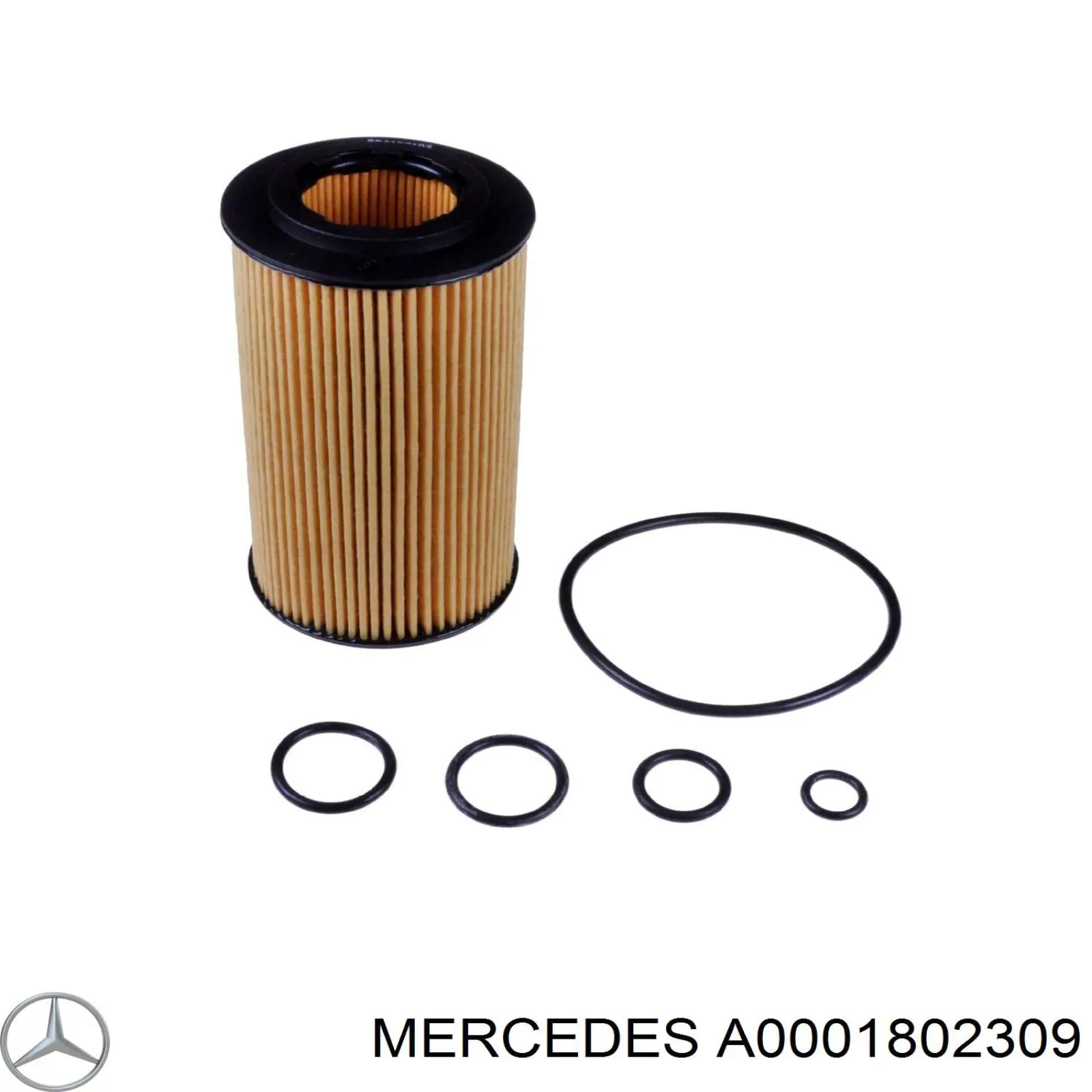 A0001802309 Mercedes filtro de aceite