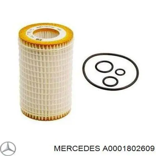 A0001802609 Mercedes filtro de aceite