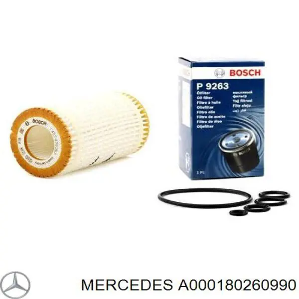 A000180260990 Mercedes filtro de aceite