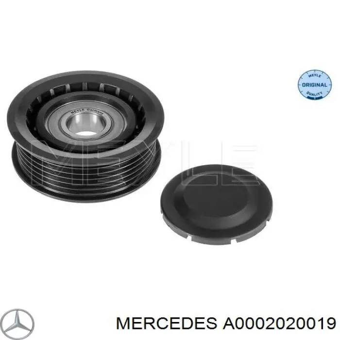 A0002020019 Mercedes polea inversión / guía, correa poli v