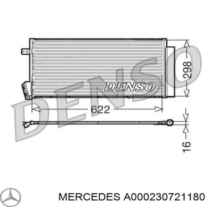 A000230721180 Mercedes compresor de aire acondicionado