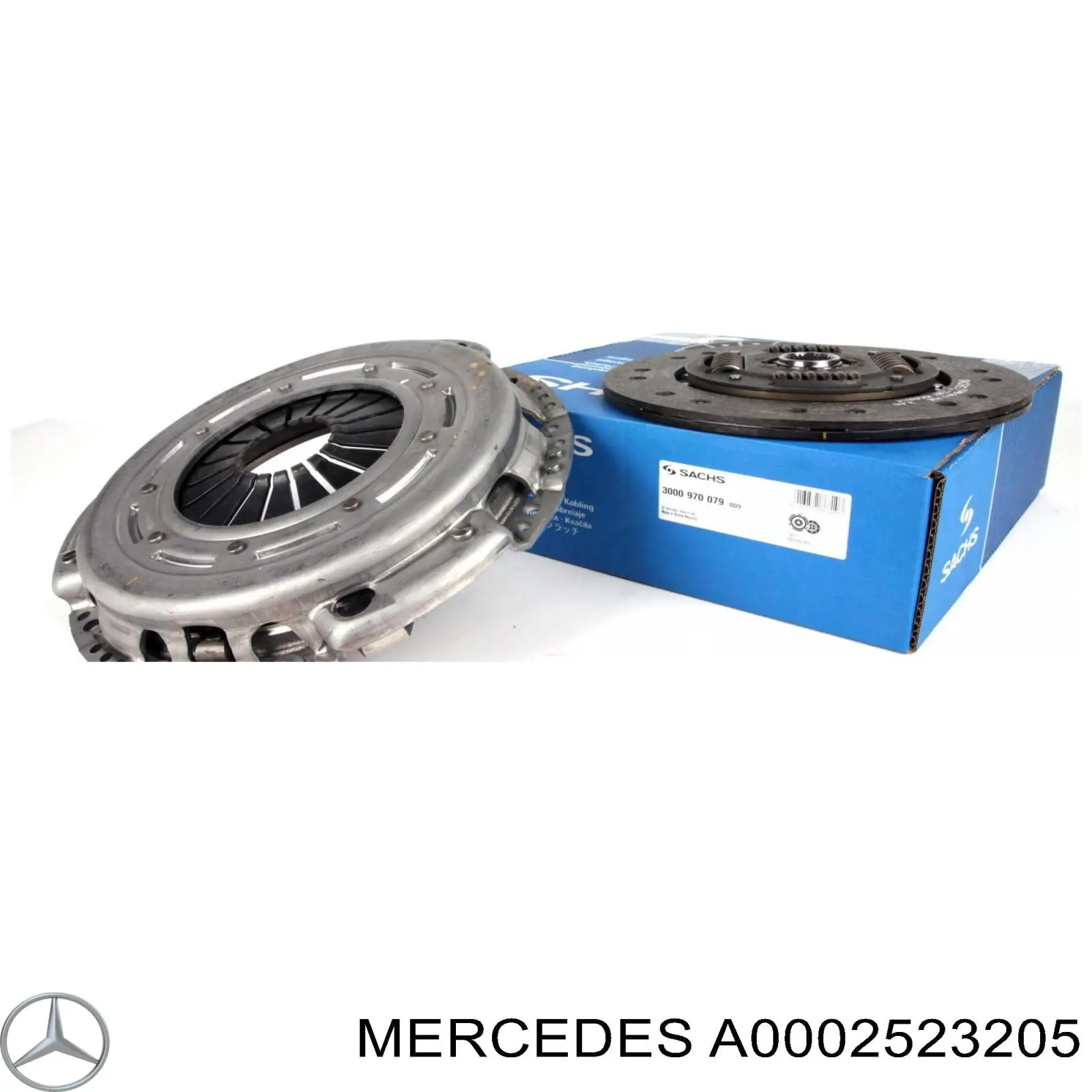 A0002523205 Mercedes kit de embrague (3 partes)