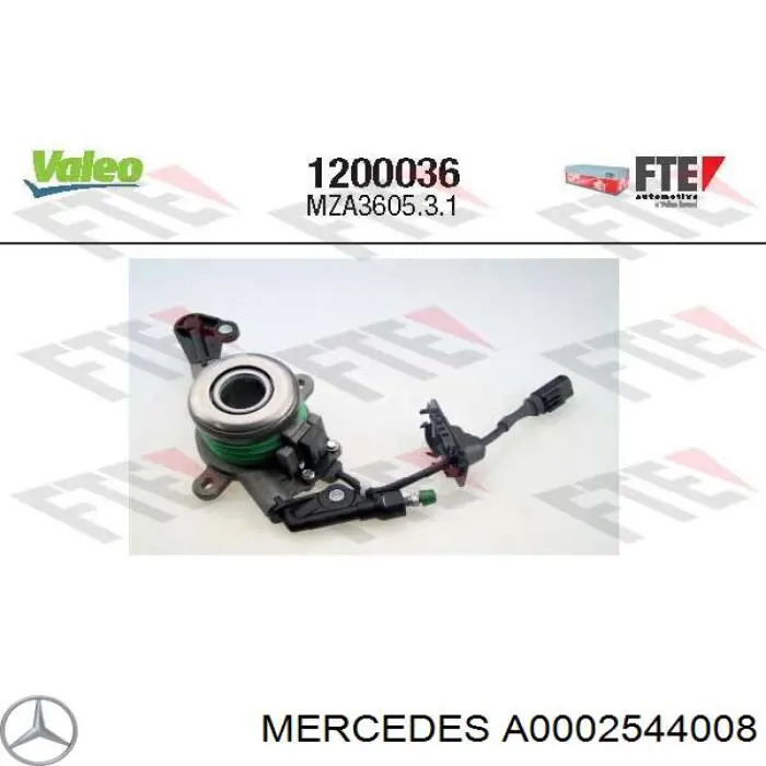 Cojinete de desembrague Mercedes A0002544008 precio, desde 191,10 EUR