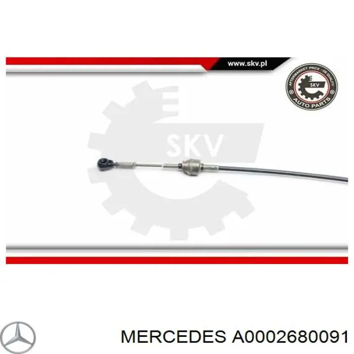Сable de cambio de marchas Mercedes A0002680091 precio, desde 40,24 EUR