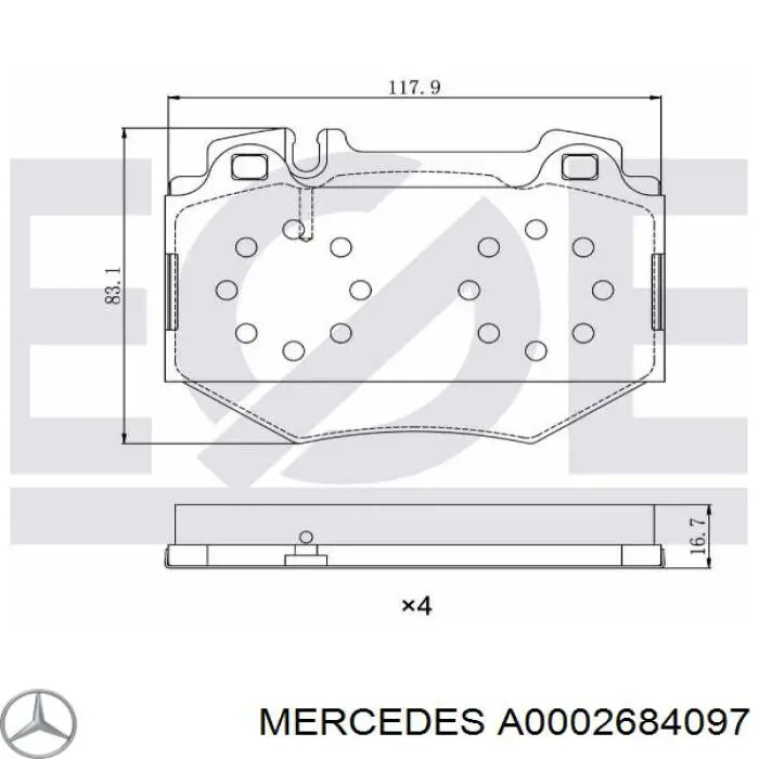 Funda de la palanca de cambios Mercedes A0002684097 precio, desde 13,32 EUR