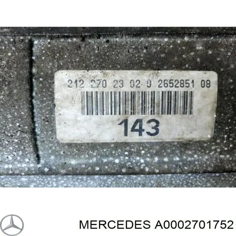 0002701752 Mercedes Módulo de control electrónico de la transmisión automática