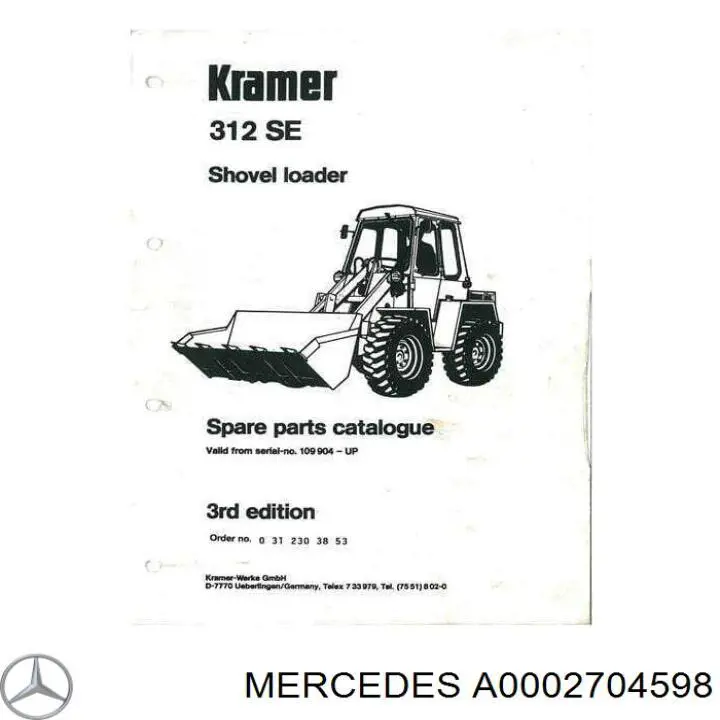 Filtro de transmisión automática A0002703598 Mercedes