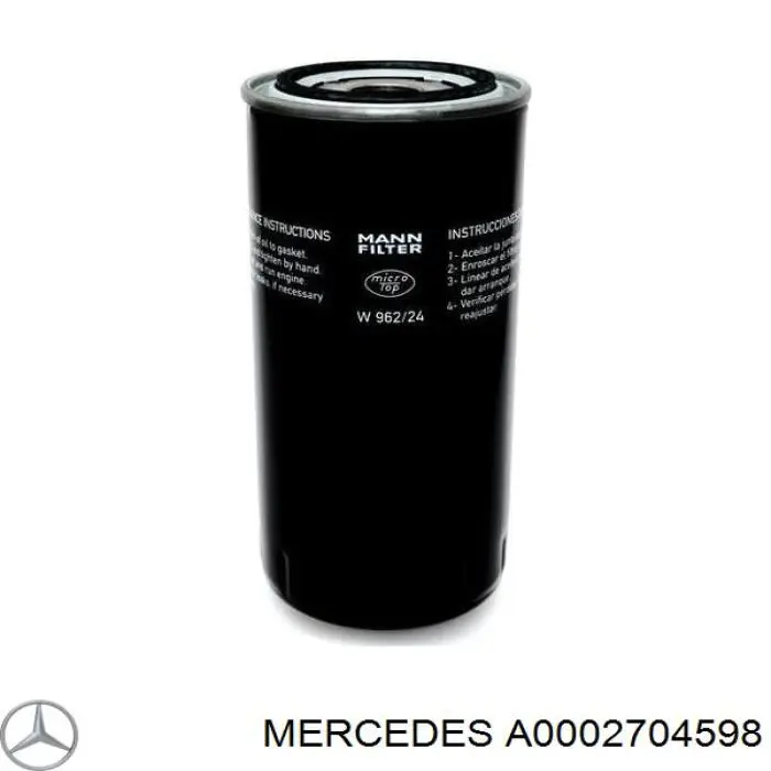 Comprar A0002703598 Mercedes Filtro de transmisión automática