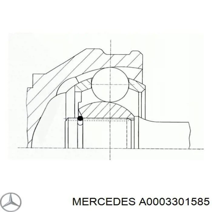 A0003301585 Mercedes junta homocinética exterior delantera