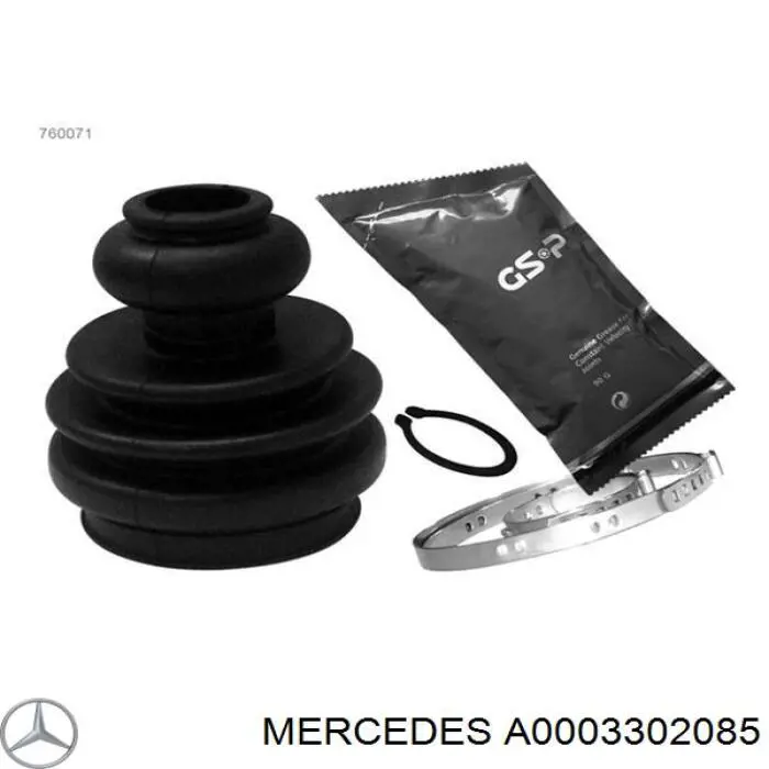 Fuelle transmisión delantero exterior Mercedes A0003302085 precio, desde 13,72 EUR
