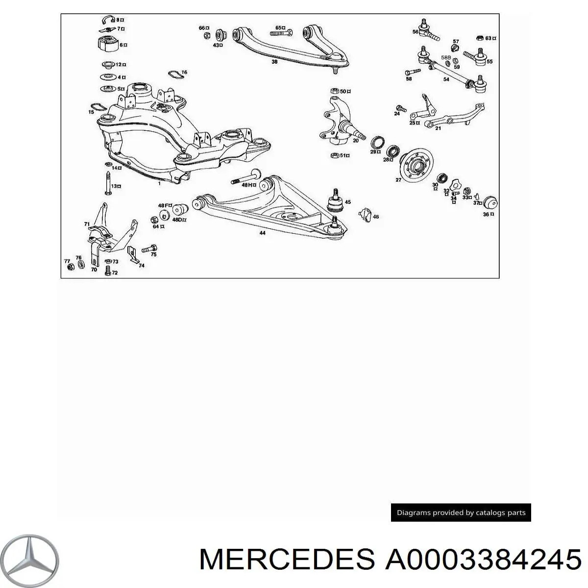 A0003384245 Mercedes 