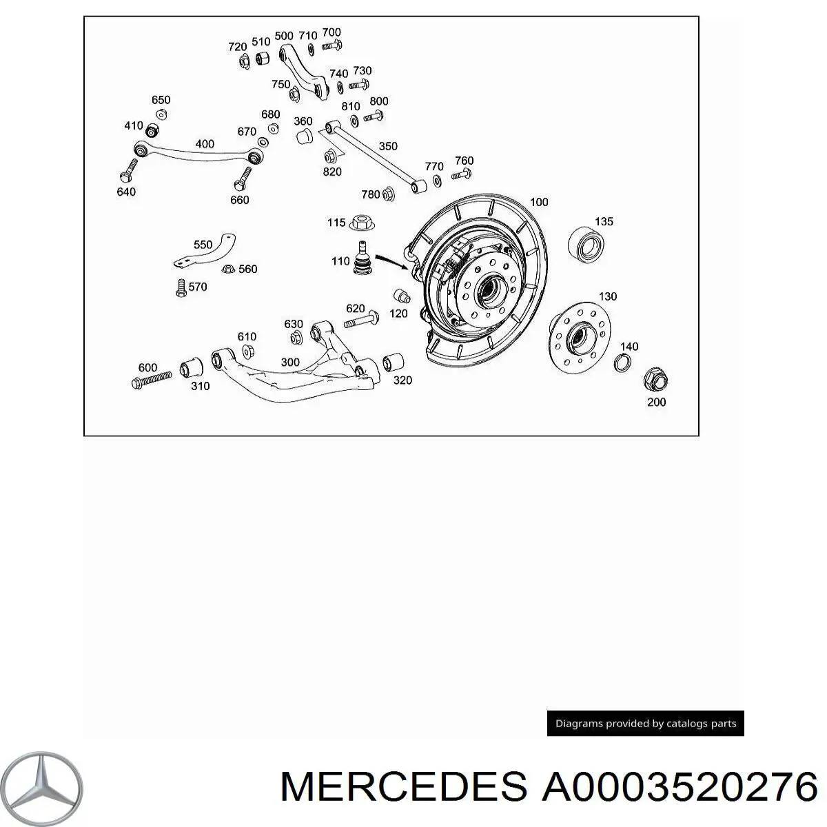 Arandela interior del perno de fijación del brazo inferior trasero Mercedes A0003520276 precio, desde 2,65 EUR