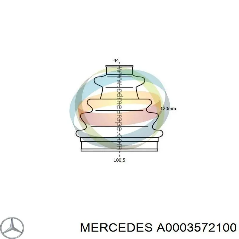 Comprar A0003572100 Mercedes Fuelle de palier delantero exterior