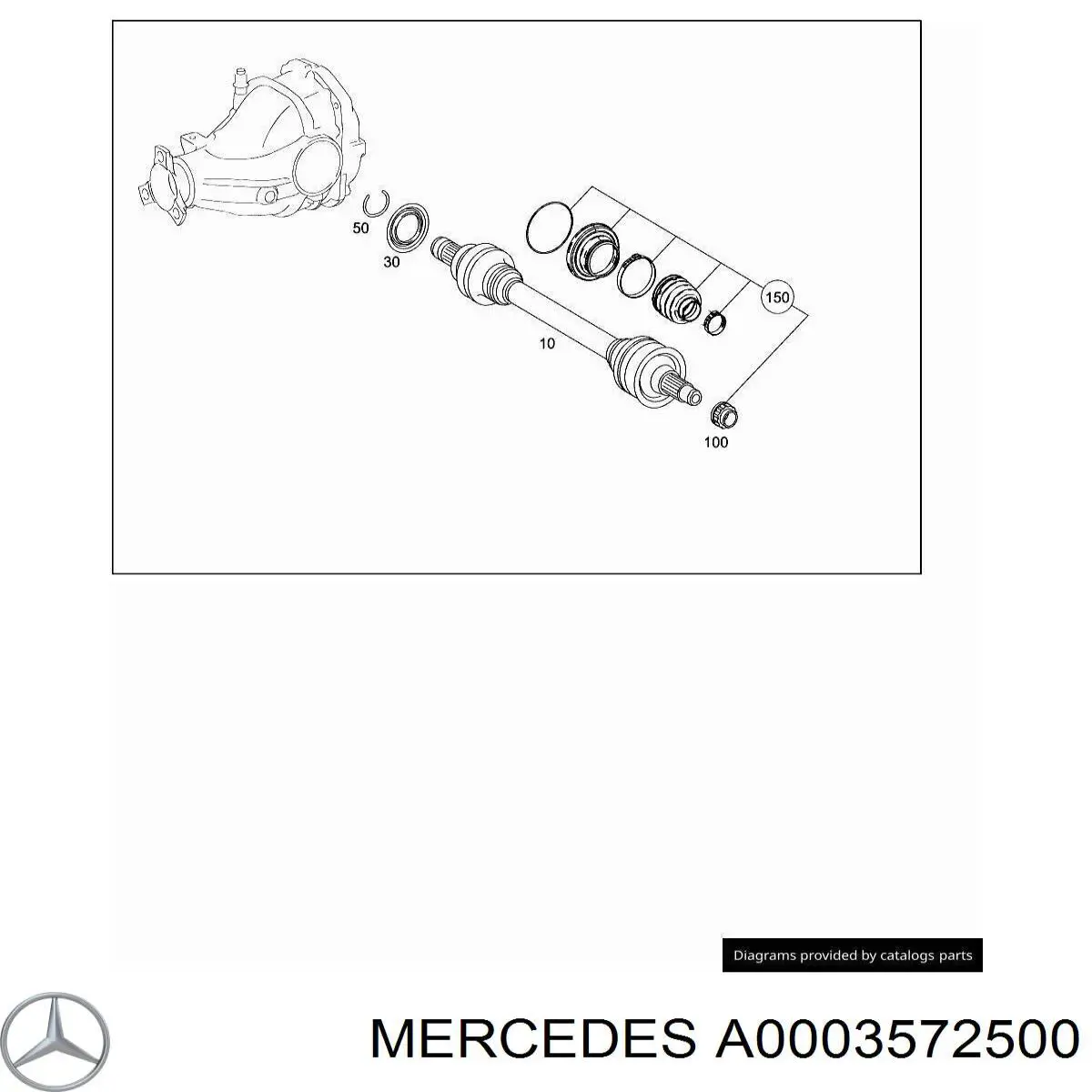 Fuelle, palier delantero exterior Mercedes A0003572500 precio, desde 13,78 EUR