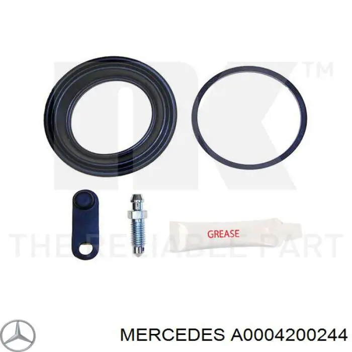 A0004200244 Mercedes juego de reparación, pinza de freno delantero