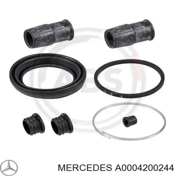 Kit de reparación, pinza de freno delantero Mercedes A0004200244 precio, desde 5,81 EUR