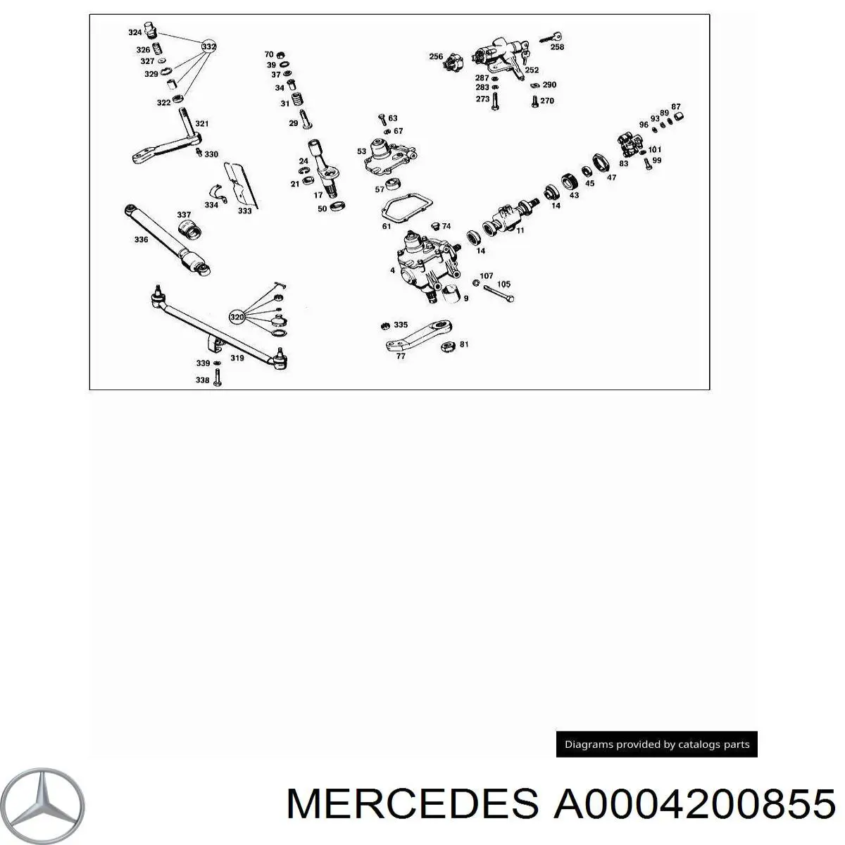 A0004200855 Mercedes tornillo/valvula purga de aire, pinza de freno delantero