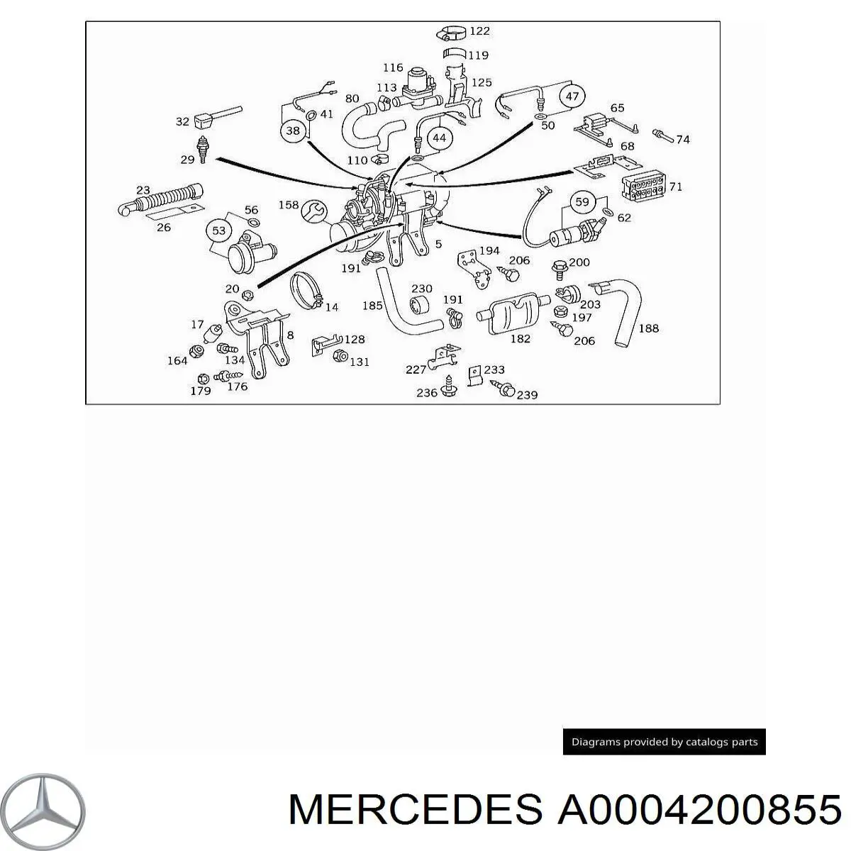 0004200855 Mercedes Válvula de purga de la pinza de freno delantera