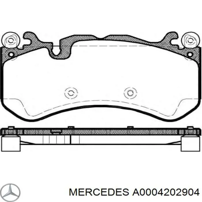 Pastillas freno delanteras Mercedes A0004202904 precio, desde 127,25 EUR