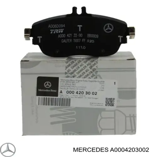 Pastillas de freno A0004203002 Mercedes