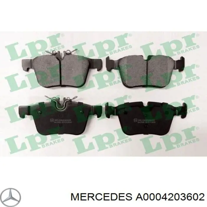 Pastillas traseras de freno Mercedes A0004203602 precio, desde 25,94 EUR