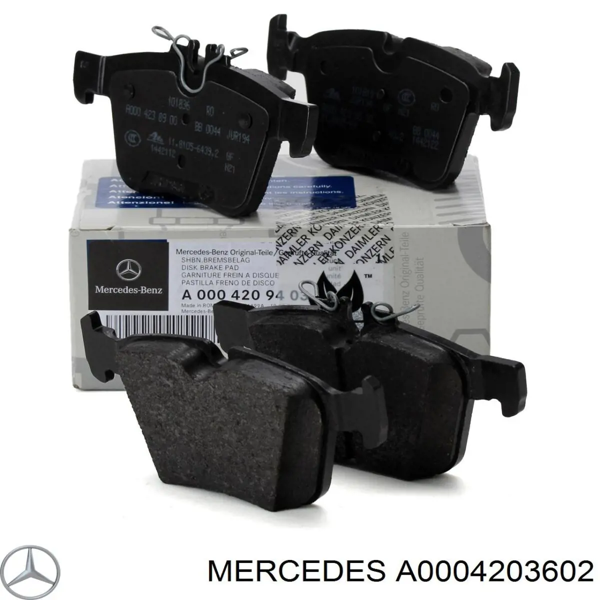 A0004203602 Mercedes pastillas de freno traseras