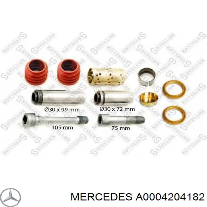 Kit de reparación de pinzas de freno A0004204182 Mercedes