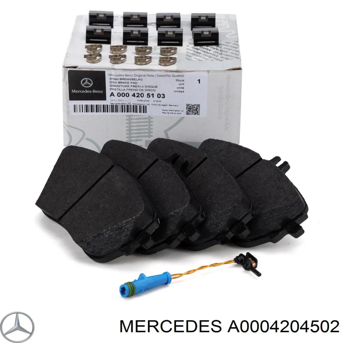 A0004204502 Mercedes pastillas de freno traseras