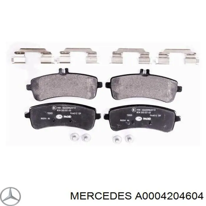Pastillas traseras de freno Mercedes A0004204604 precio, desde 62,00 EUR