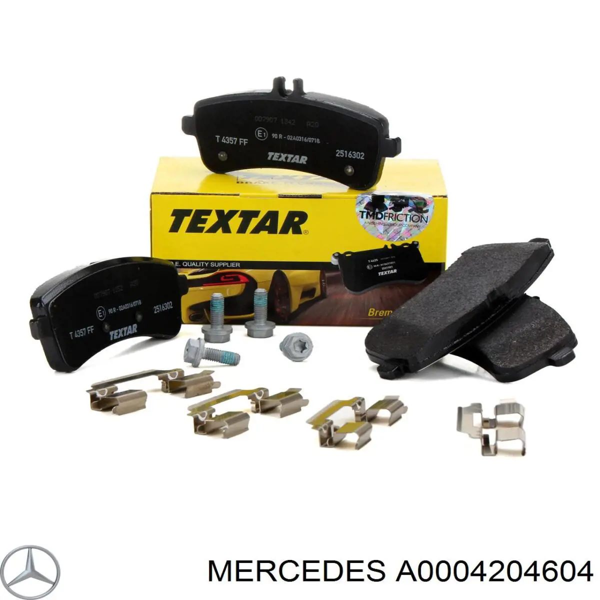 A0004204604 Mercedes pastillas de freno traseras