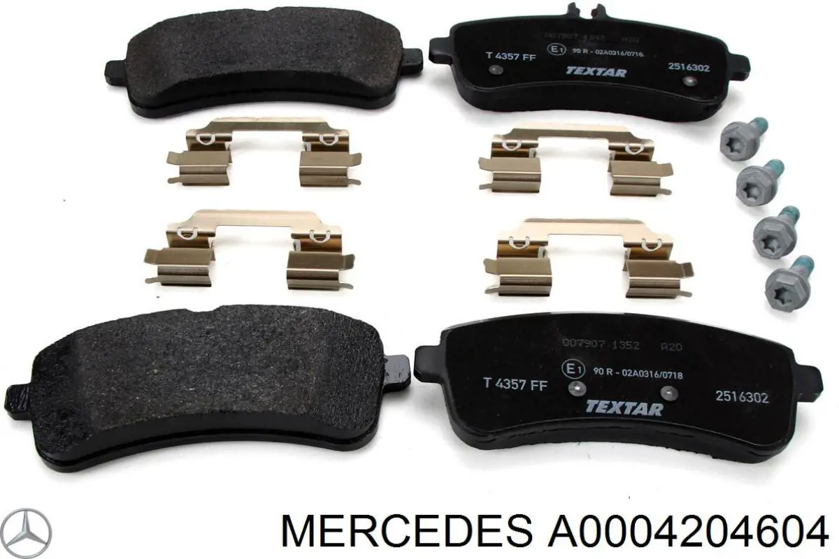 Comprar A0004204604 Mercedes Pastillas de freno traseras