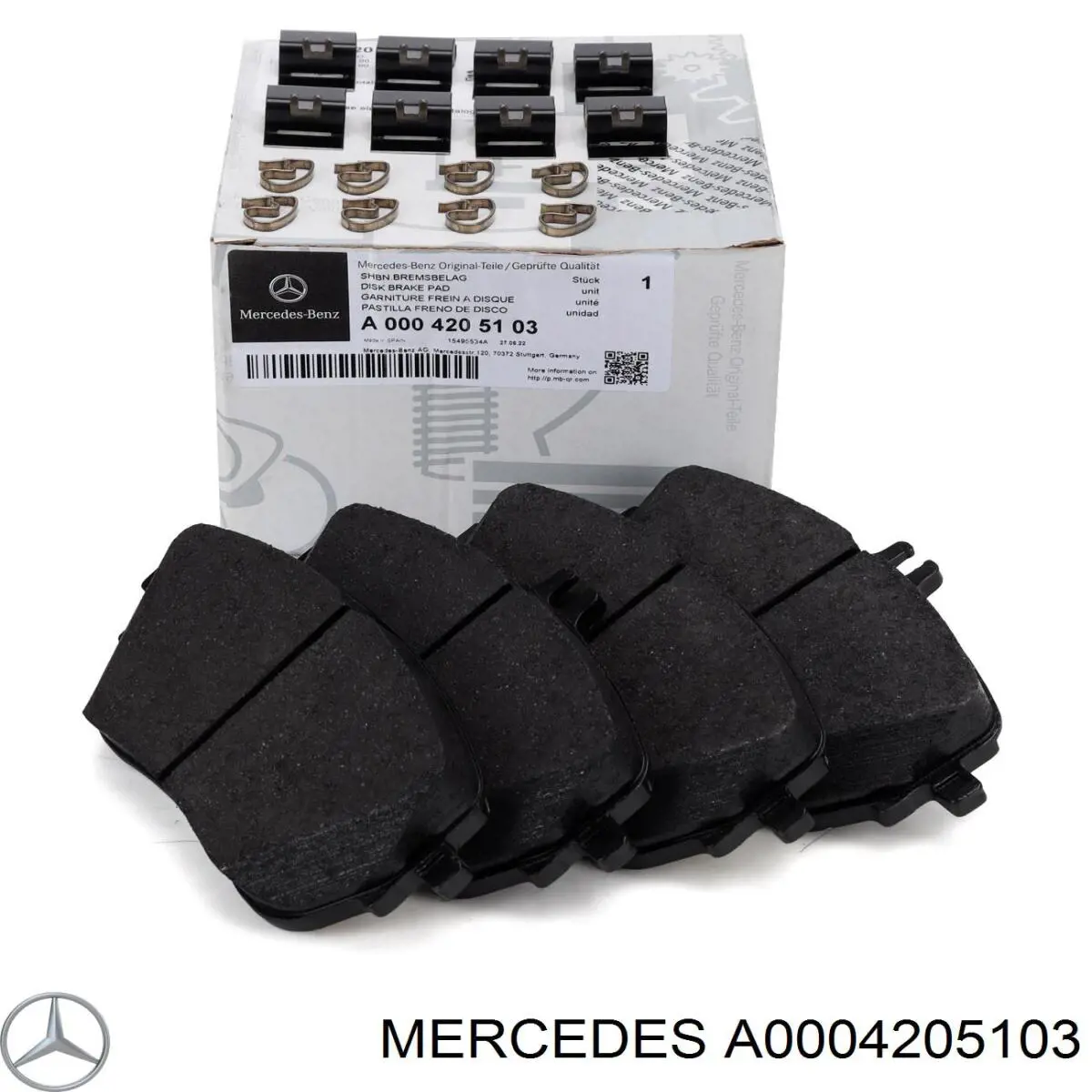 Pastillas freno delanteras Mercedes A0004205103 precio, desde 32,16 EUR