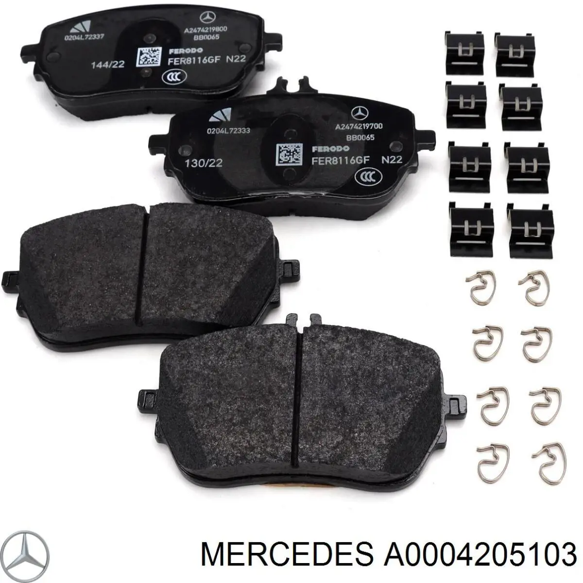 Comprar A0004205103 Mercedes Pastillas delanteras de freno