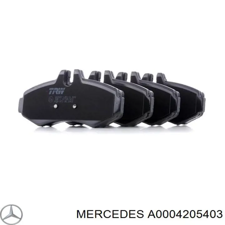 Pastillas freno delanteras Mercedes A0004205403 precio, desde 57,37 EUR