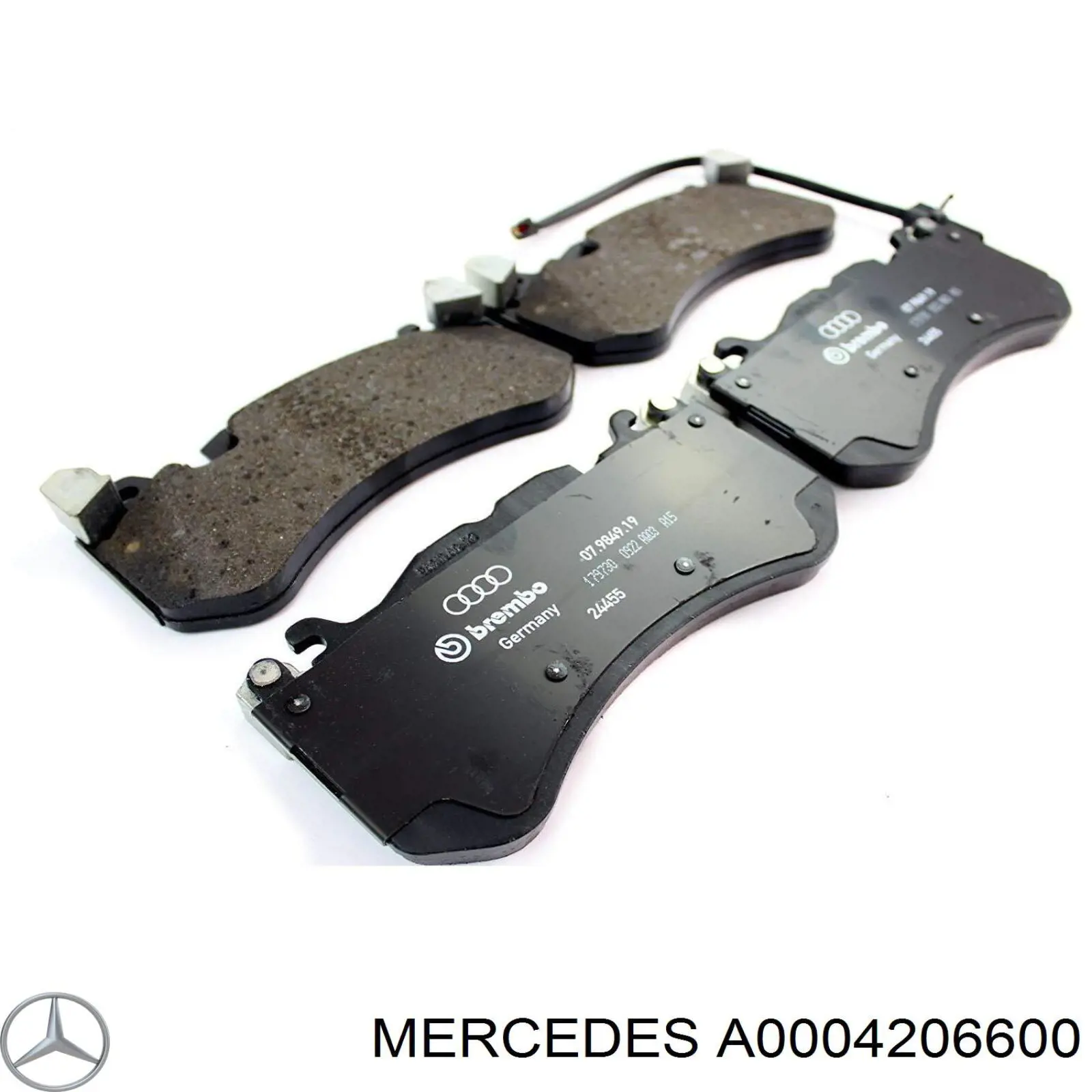 A0004206600 Mercedes pastillas de freno delanteras