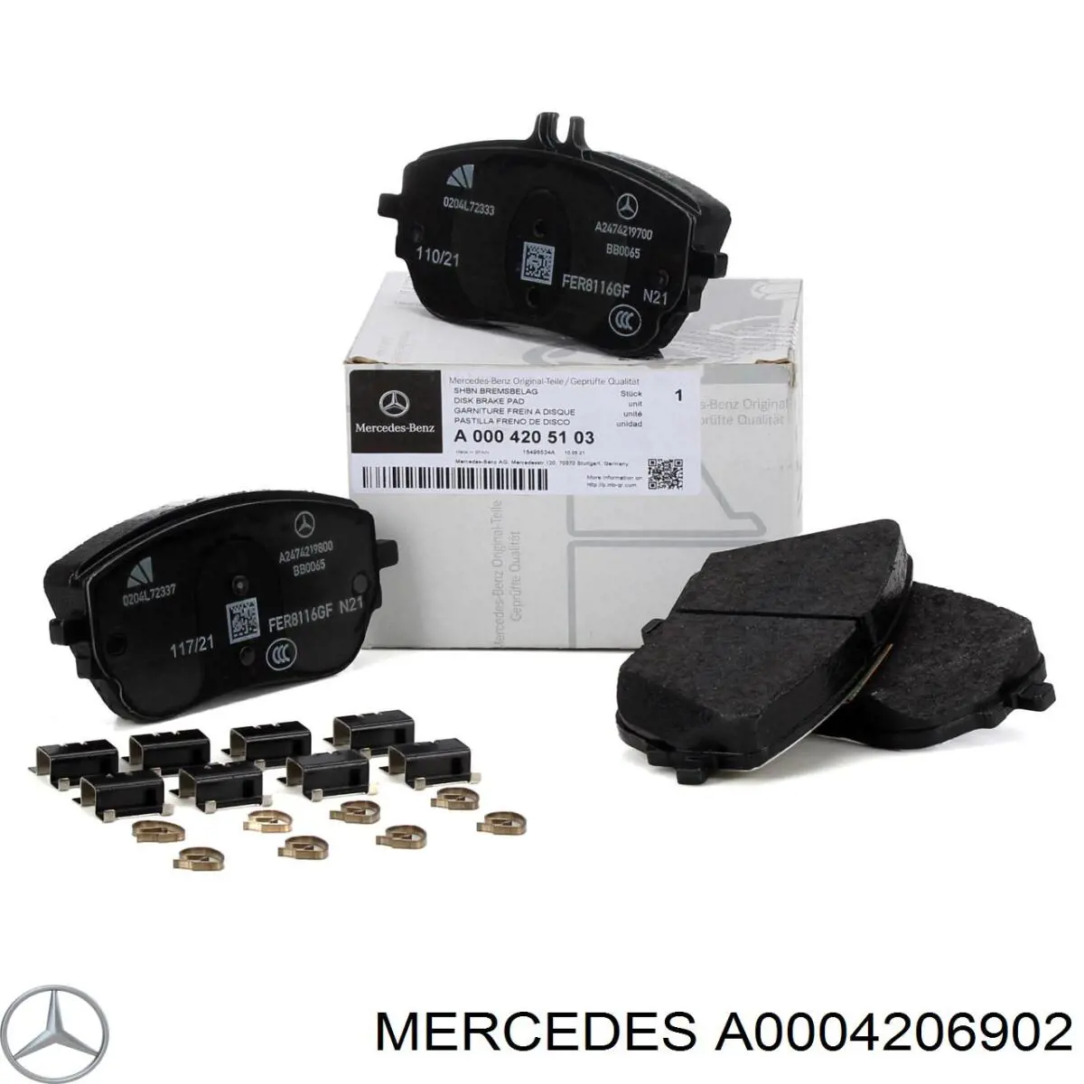 Pastillas freno delanteras Mercedes A0004206902 precio, desde 32,16 EUR