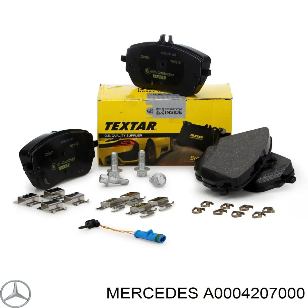 Pastillas de freno A0004207000 Mercedes